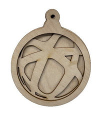 3D Laser Cut Ornament – Baltic Birch Wood Craft Supplies | DIY Wood Ornament Kit DS1 - The Wood Shape Store