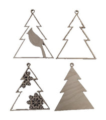 3D Ornament Bird 4 Pieces Laser Cut Out Unfinished ORN148 3D Ornament Bird 4 Pieces Laser Cut Out Unfinished ORN148