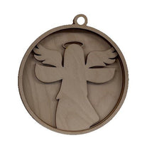 Angel 3D Laser Cut Ornament – Baltic Birch Wood Craft Supplies | DIY Wood Ornament Kit RE14 - The Wood Shape Store