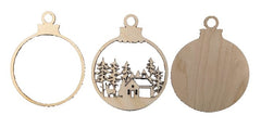3D Ornament Deer 3 Pieces Laser Cut Out Unfinished ORN179 3D Ornament Deer 3 Pieces Laser Cut Out Unfinished ORN179
