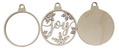 3D Ornament Joy 3 Pieces Laser Cut Out Unfinished ORN17 3D Ornament Joy 3 Pieces Laser Cut Out Unfinished ORN17