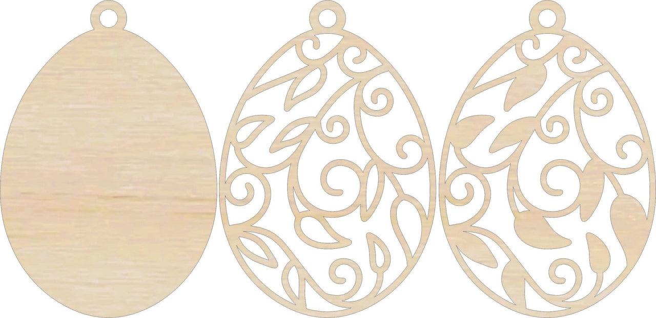 Easter 3D Laser Cut Ornament – Baltic Birch Wood Craft Supplies | DIY Wood Ornament Kit ES1 - The Wood Shape Store