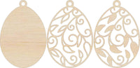 Easter 3D Laser Cut Ornament – Baltic Birch Wood Craft Supplies | DIY Wood Ornament Kit ES1 - The Wood Shape Store