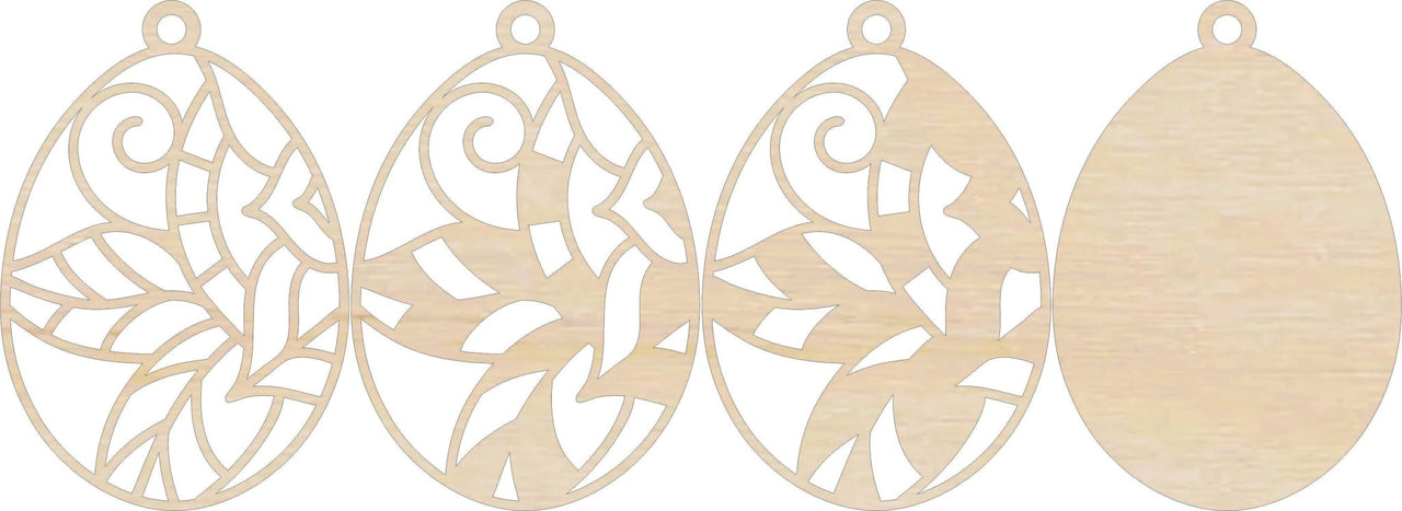 Easter 3D Laser Cut Ornament – Baltic Birch Wood Craft Supplies | DIY Wood Ornament Kit ES37 - The Wood Shape Store