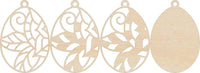 Easter 3D Laser Cut Ornament – Baltic Birch Wood Craft Supplies | DIY Wood Ornament Kit ES37 - The Wood Shape Store