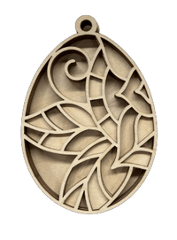 Easter 3D Laser Cut Ornament – Baltic Birch Wood Craft Supplies | DIY Wood Ornament Kit ES37 - The Wood Shape Store