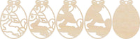Bunny 3D Laser Cut Ornament – Baltic Birch Wood Craft Supplies | DIY Wood Ornament Kit ES3 - The Wood Shape Store