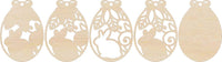 Bunny 3D Laser Cut Ornament – Baltic Birch Wood Craft Supplies | DIY Wood Ornament Kit ES5 - The Wood Shape Store