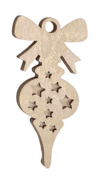 3D Laser Cut Ornament – Baltic Birch Wood Craft Supplies | DIY Wood Ornament Kit XM58 - The Wood Shape Store