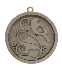 Bird 3D Laser Cut Ornament – Baltic Birch Wood Craft Supplies | DIY Wood Ornament Kit BR6 - The Wood Shape Store