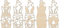 Gnome 3D Laser Cut Ornament – Baltic Birch Wood Craft Supplies | DIY Wood Ornament Kit ES18 - The Wood Shape Store