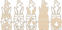 3D Ornament Gnome 5 Pieces Laser Cut Out Unfinished ORN207 3D Ornament Gnome 5 Pieces Laser Cut Out Unfinished ORN207