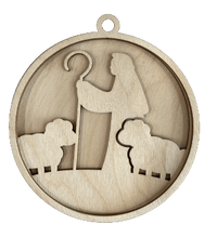 Nativity 3D Laser Cut Ornament – Baltic Birch Wood Craft Supplies | DIY Wood Ornament Kit RE18 - The Wood Shape Store