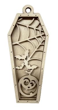 Halloween 3D Laser Cut Ornament – Baltic Birch Wood Craft Supplies | DIY Wood Ornament Kit HA6 - The Wood Shape Store