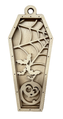 3D Ornament Halloween 3 Pieces Laser Cut Out Unfinished ORN218