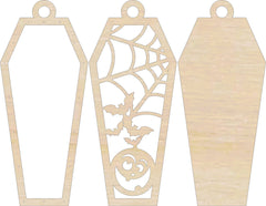 3D Ornament Halloween 3 Pieces Laser Cut Out Unfinished ORN218