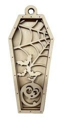 3D Ornament Halloween 3 Pieces Laser Cut Out Unfinished ORN218
