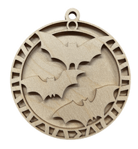 Bat 3D Laser Cut Ornament – Baltic Birch Wood Craft Supplies | DIY Wood Ornament Kit HA3 - The Wood Shape Store