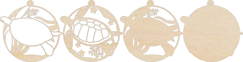 3D Ornament Sea Turtle 4 Pieces Laser Cut Out Unfinished ORN230 3D Ornament Sea Turtle 4 Pieces Laser Cut Out Unfinished ORN230