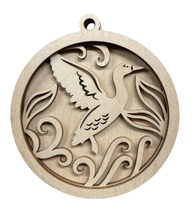 3D Ornament Duck 3 Pieces Laser Cut Out Unfinished ORN231 3D Ornament Duck 3 Pieces Laser Cut Out Unfinished ORN231