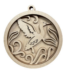 3D Ornament Duck 3 Pieces Laser Cut Out Unfinished ORN231 3D Ornament Duck 3 Pieces Laser Cut Out Unfinished ORN231