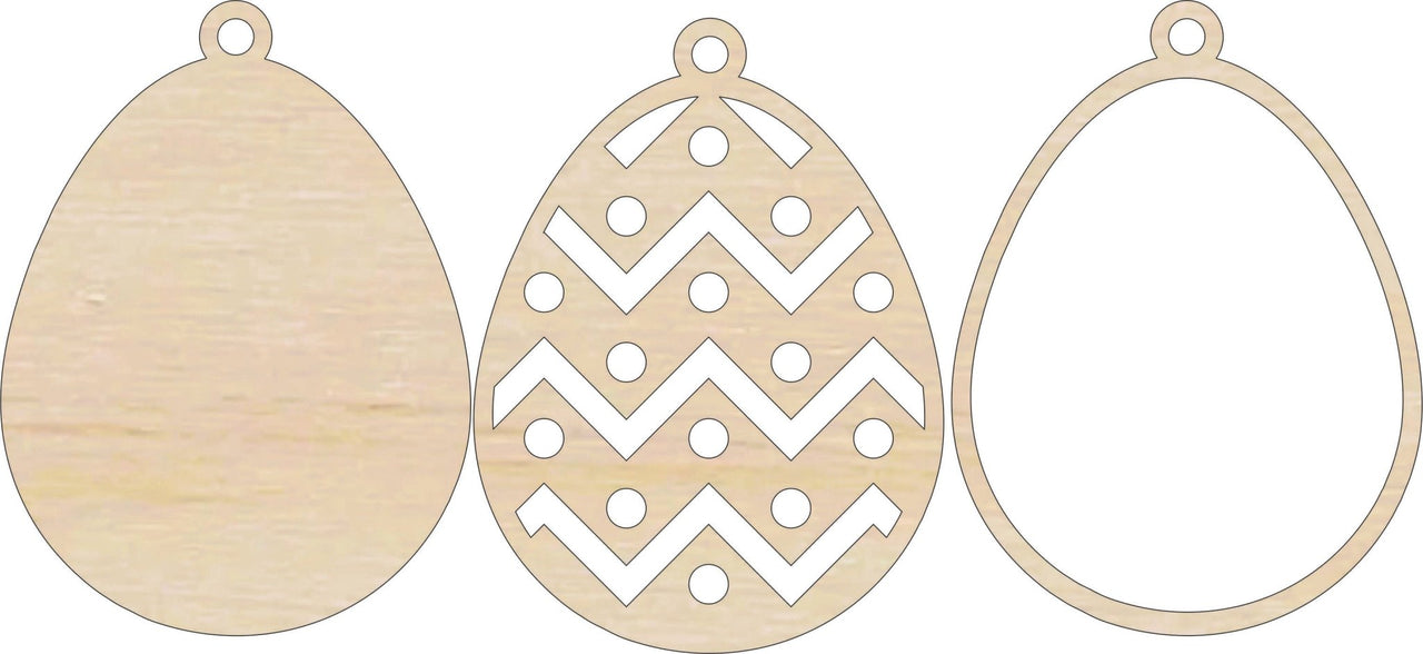 Easter 3D Laser Cut Ornament – Baltic Birch Wood Craft Supplies | DIY Wood Ornament Kit ES57 - The Wood Shape Store