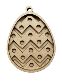 Easter 3D Laser Cut Ornament – Baltic Birch Wood Craft Supplies | DIY Wood Ornament Kit ES57 - The Wood Shape Store