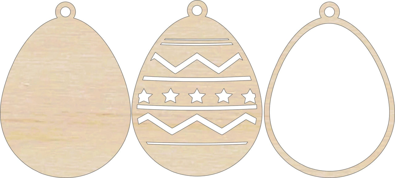 Easter 3D Laser Cut Ornament – Baltic Birch Wood Craft Supplies | DIY Wood Ornament Kit ES24 - The Wood Shape Store