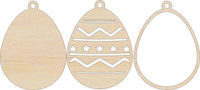 Easter 3D Laser Cut Ornament – Baltic Birch Wood Craft Supplies | DIY Wood Ornament Kit ES24 - The Wood Shape Store