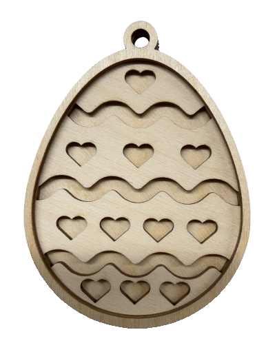 3D Ornament Easter 3 Pieces Laser Cut Out Unfinished ORN244 3D Ornament Easter 3 Pieces Laser Cut Out Unfinished ORN244