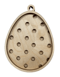 Easter 3D Laser Cut Ornament – Baltic Birch Wood Craft Supplies | DIY Wood Ornament Kit ES50 - The Wood Shape Store