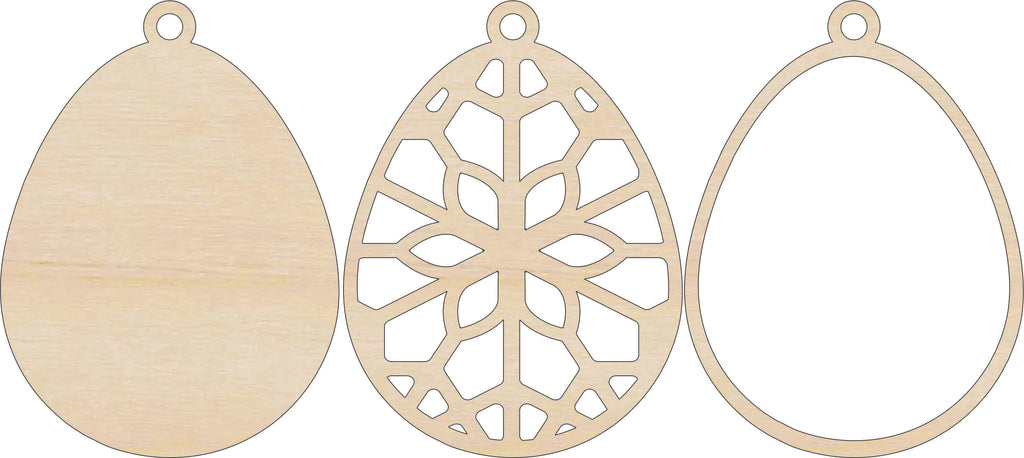 3D Ornament Easter 3 Pieces Laser Cut Out Unfinished ORN252 3D Ornament Easter 3 Pieces Laser Cut Out Unfinished ORN252