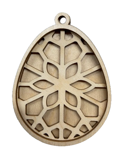 3D Ornament Easter 3 Pieces Laser Cut Out Unfinished ORN252 3D Ornament Easter 3 Pieces Laser Cut Out Unfinished ORN252