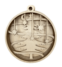 Tree 3D Laser Cut Ornament – Baltic Birch Wood Craft Supplies | DIY Wood Ornament Kit XM38 - The Wood Shape Store