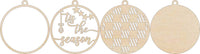 Christmas 3D Laser Cut Ornament – Baltic Birch Wood Craft Supplies | DIY Ornament Kit XM307 - The Wood Shape Store