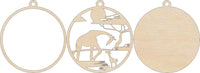 Giraffe 3D Laser Cut Ornament – Baltic Birch Wood Craft Supplies | DIY Wood Ornament Kit AN23 - The Wood Shape Store