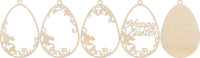 Easter 3D Laser Cut Ornament – Baltic Birch Wood Craft Supplies | DIY Wood Ornament Kit ES34 - The Wood Shape Store