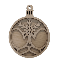 Mitten 3D Laser Cut Ornament – Baltic Birch Wood Craft Supplies | DIY Wood Ornament Kit XM14 - The Wood Shape Store