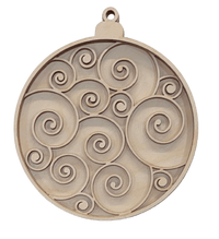 3D Laser Cut Ornament – Baltic Birch Wood Craft Supplies | DIY Wood Ornament Kit DS18 - The Wood Shape Store