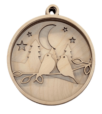 Bird 3D Laser Cut Ornament – Baltic Birch Wood Craft Supplies | DIY Wood Ornament Kit BR2 - The Wood Shape Store