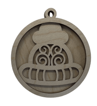 Hat 3D Laser Cut Ornament – Baltic Birch Wood Craft Supplies | DIY Wood Ornament Kit XM21 - The Wood Shape Store