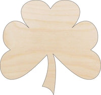 Clover Wood Craft Shape - Laser Cut Baltic Birch Unfinished DIY Art Supplies PAT3 - The Wood Shape Store