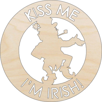 Car St. Patrick's Day - Laser Cut Out Unfinished Wood Craft Shape PAT6