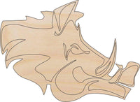 Pig Wood Craft Shape - Laser Cut Baltic Birch Unfinished DIY Wood Art Supplies PIG16 - The Wood Shape Store