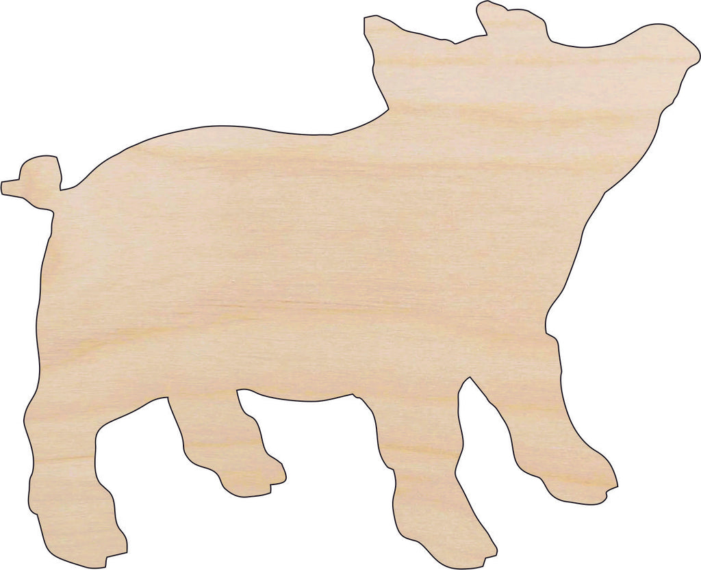 Pig - Laser Cut Out Unfinished Wood Craft Shape PIG1