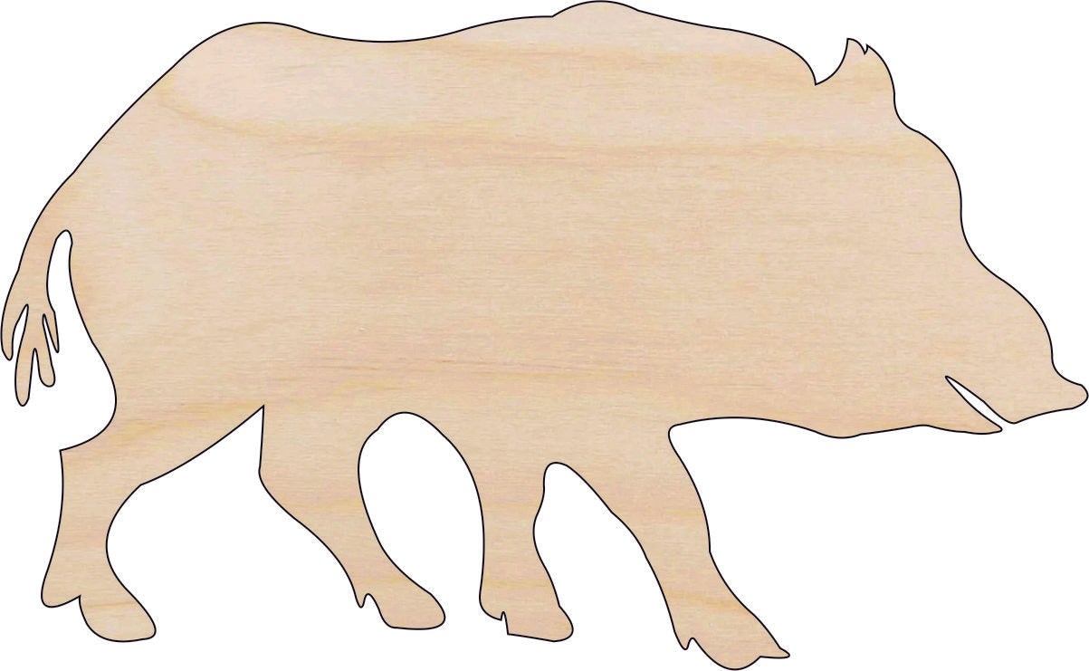 Pig - Laser Cut Out Unfinished Wood Craft Shape PIG21 Pig - Laser Cut Out Unfinished Wood Craft Shape PIG21