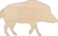 Pig Wood Craft Shape - Laser Cut Baltic Birch Unfinished DIY Wood Art Supplies PIG7 - The Wood Shape Store