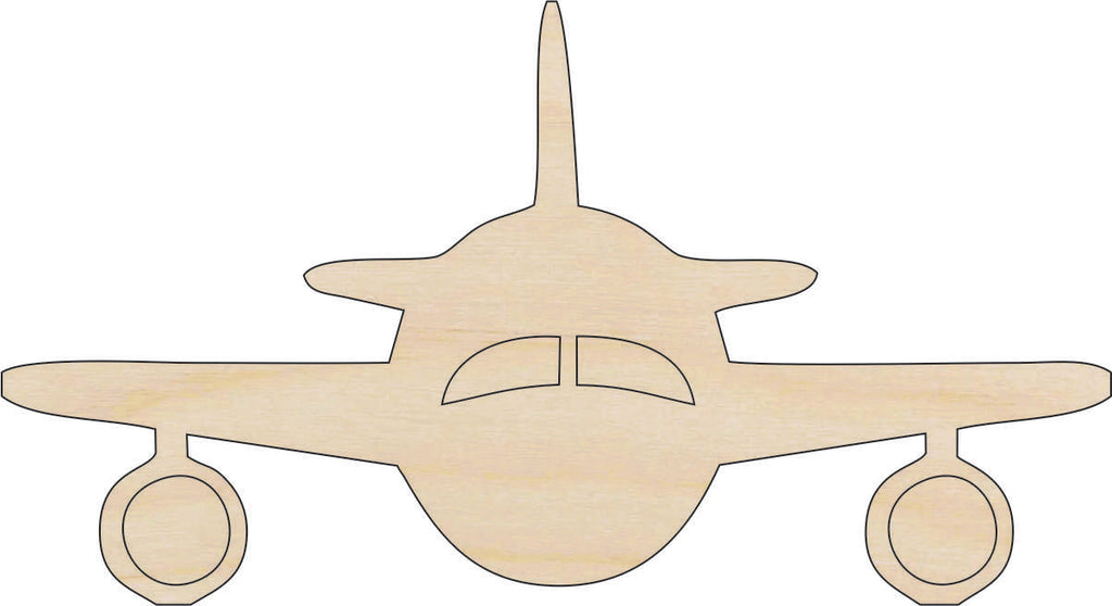 Airplane - Laser Cut Out Unfinished Wood Craft Shape PLN10