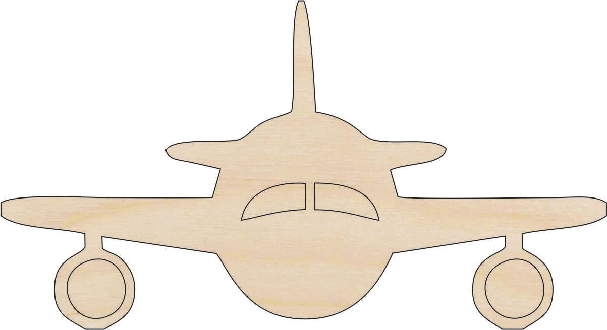Airplane Wood Craft Shape - Laser Cut Baltic Birch Unfinished DIY Wood Art Supplies PLN10 - The Wood Shape Store