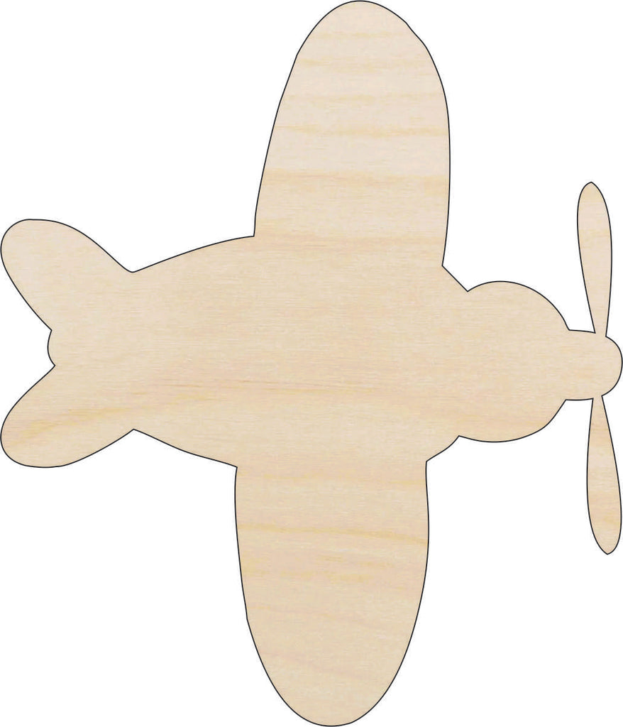 Airplane - Laser Cut Out Unfinished Wood Craft Shape PLN16